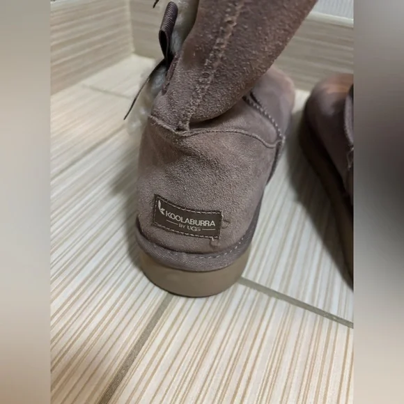 KOOLABURRA BY UGG VICTORIA TALL CINDER SUEDE FUR WOMEN'S BOOTS SIZE US 10 - Picture 4 of 10